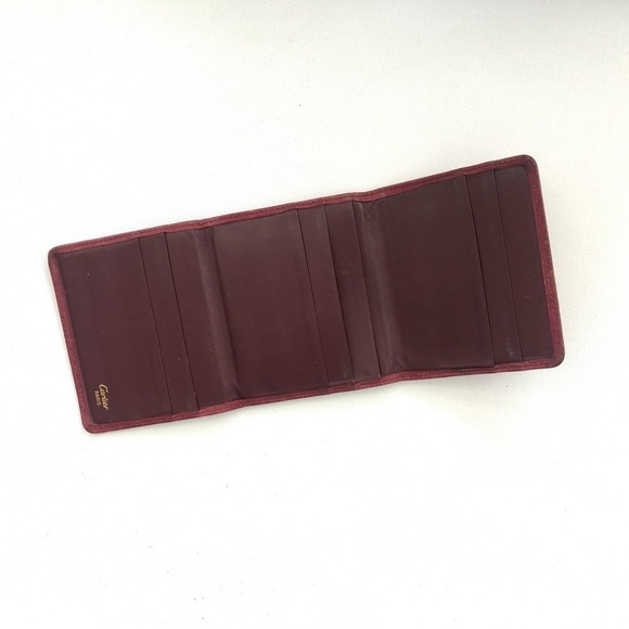 Cartier Card Holder Burgundy Wallet - Picture 4 of 5